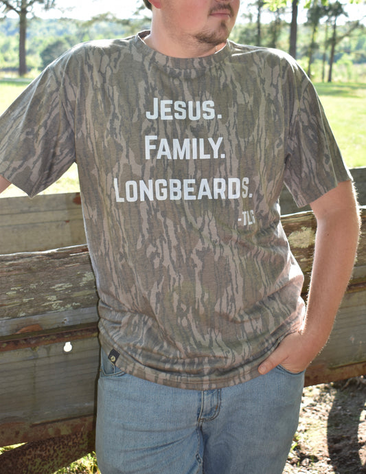 Jesus. Family. Longbeards. Tshirt